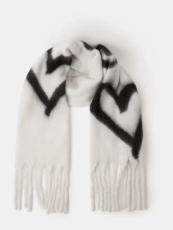 Accessorize écharpe super douce à imprimé cœur|Femme Chapeaux, Gants Et Écharpes