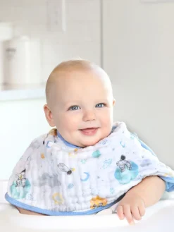 Aden + Anais Essentiel Coton Space Explorers Mousseline Bébé Burpy 100% Coton Bavoir| Bavoirs