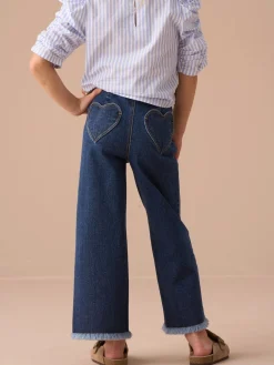 Clearance Angel & Rocket Paloma Bleu Cœur Pocket Raccourci Jeans