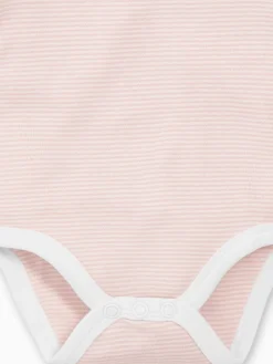 Best Mori Bande rose - Body à encolure enveloppe à manches longues