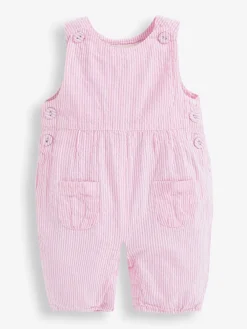 Hot Jojo Maman Bébé Bande rose - Salopette à rayures en seersucker