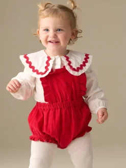 Angel & Rocket Barboteuse Dolly rouge et blanche| Barboteuses Et Salopettes
