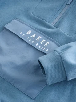 Baker by Ted Baker Barboteuse bleue à capuche| Barboteuses Et Salopettes