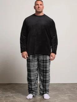BadRhino Big & Tall Bas de pyjama en polaire à carreaux|Homme Pyjamas|Vêtements Détente
