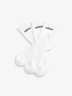 adidas - Linear Crew Cushioned Socks 3 Pack|Femme Chaussettes Et Collants|Chaussettes Et Collants
