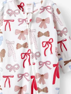 Clearance Cotton On Blanc - Barboteuse zippée en coton à manches longues