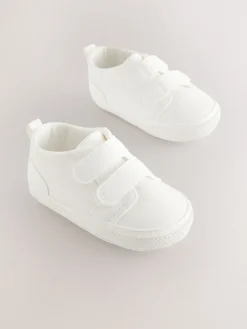 Clearance Next Blanc - Baskets BÉBÉ à Fermeture par contact (0-2mois)