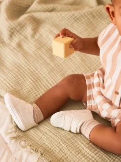 Clearance Next Blanc - Baskets BÉBÉ à Fermeture par contact (0-2mois)