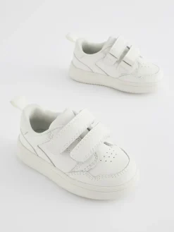 Next Blanc - Chaussures bébé Splash en cuir à fermeture scratch