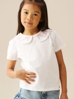 Angel & Rocket Blanc - Chemisier Emily à col Claudine| Chemises Et Chemisiers