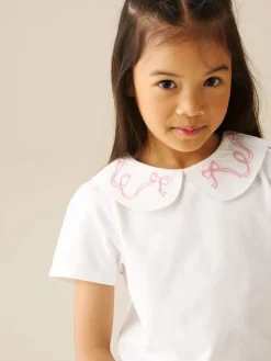 Angel & Rocket Blanc - Chemisier Emily à col Claudine| Chemises Et Chemisiers