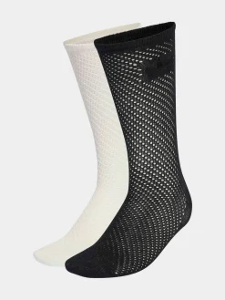 Clearance adidas originals Blanc - Lot de 2 paires de Chaussettes Adidas Original Col rond au crochet