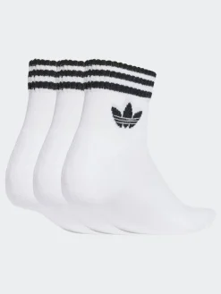 Sale adidas originals Blanc - Lot de 3 paires de Chaussettes
