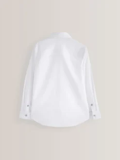 Clearance Next - Manches longues Chemises à bordures intelligentes (3-16yrs) Blanc