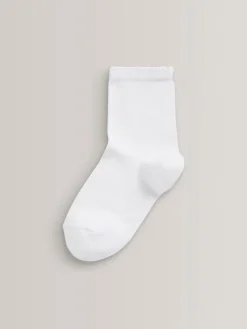 Sale Next Blanc - Paquet de 5 chaussettes d'école en coton riche