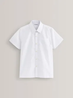 Online Next Blanc - 5{Paquet de chemises scolaires Manches courtes (3-17ans)