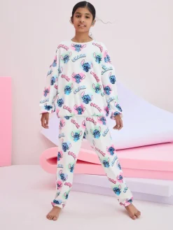Discount Next Blanc - Pyjama Lilo & Stitch en polaire confortable (3-16ans)