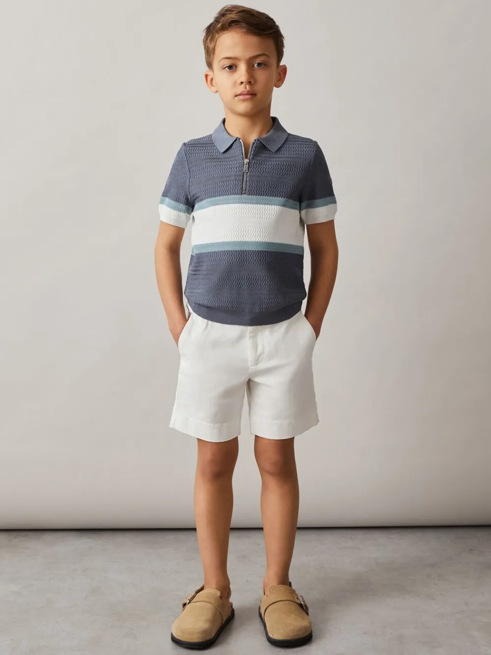 Best Reiss Blanc - Short chino Wicket en coton stretch