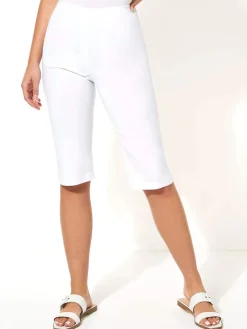 Outlet Roman - Short stretch longueur genoux Blanc