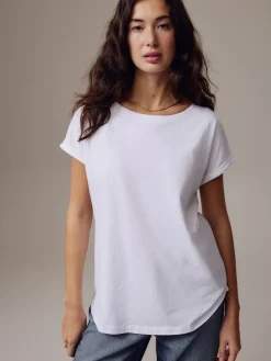 Online Next - T-shirt à manches cap Blanc