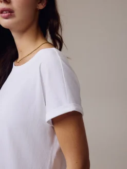 Online Next - T-shirt à manches cap Blanc