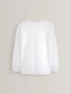 New Next - T-shirt confortable à manches longues (3-16 ans) Blanc