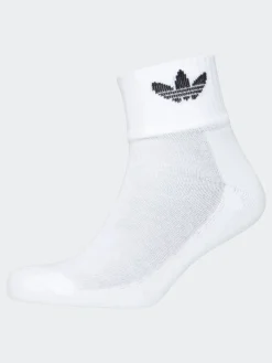 Discount adidas originals - Paquet de mi-chaussettes 3 Blanc écru