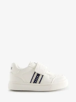New Baker by Ted Baker Blanc/Bleu - Baskets à ruban de marque garçon