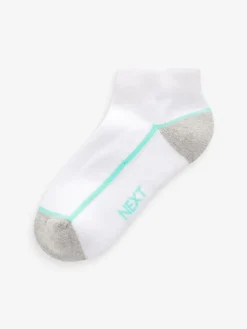 Sale Next Blanc/Bleu - Chaussettes d'entraînement Semelle intérieure coussinée 7 Pack
