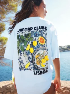 Next - T-shirt de plage imprimé graphique|Femme Hauts Et T-Shirts