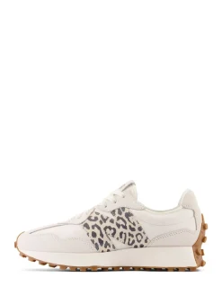 Best New Balance - 327 Trainers Blanc/imprimé léopard