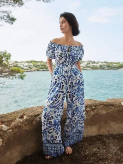 Clearance Next Blanc/Noir - Combinaison à épaules dénudées
