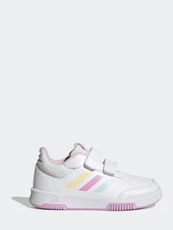 adidas Blanc/Rose/Multi - Baskets Tensaur Hook and Loop pour enfant| Baskets|Baskets