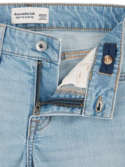 Abercrombie & Fitch Bleu - Jean large taille haute| Jean