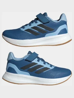 Hot adidas - Baskets de course Runfalcon 5 à lacets élastiques pour enfant Bleu
