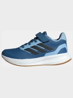 Hot adidas - Baskets de course Runfalcon 5 à lacets élastiques pour enfant Bleu