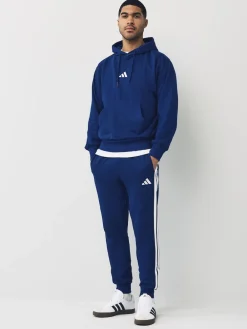 adidas Bleu - Essentiels Pantalon de jogging polaire à rayures 3|Homme Joggings
