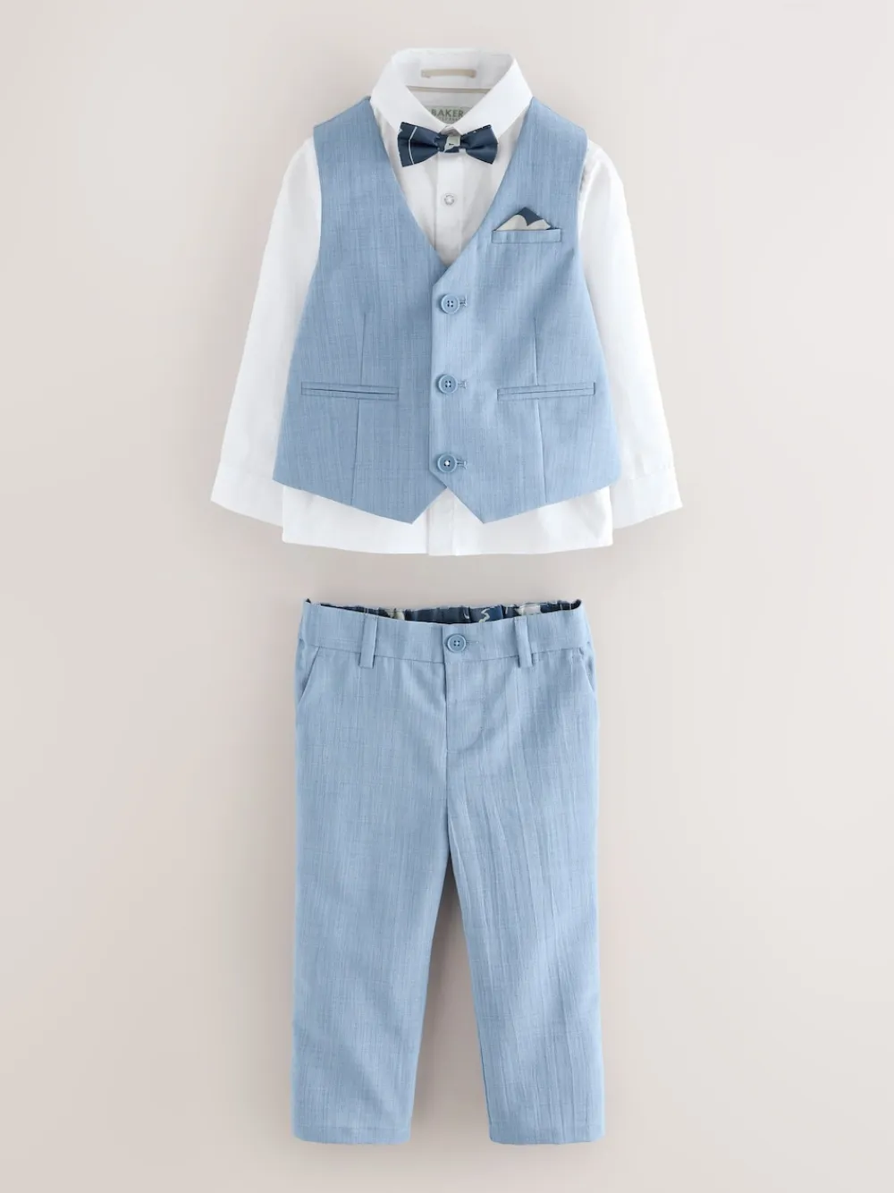 Baker by Ted Baker Bleu - Ensemble Gilet Chemises et Pantalons| Tenues Grandes Occasions|Costumes Et Gilets
