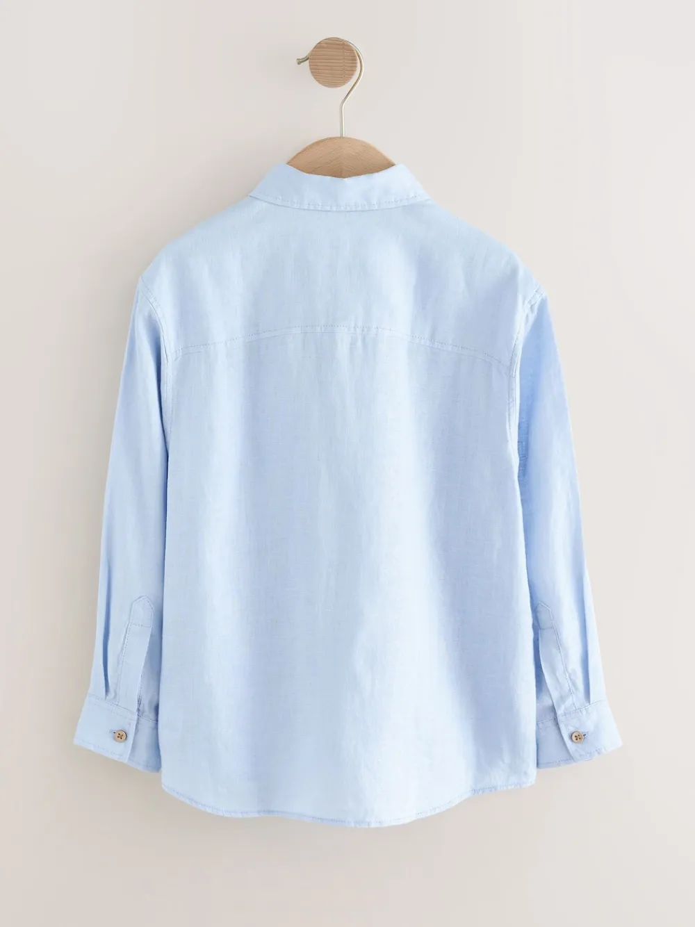 Sale Next Bleu - Chemise manches longues 100% lin (3-16ans)