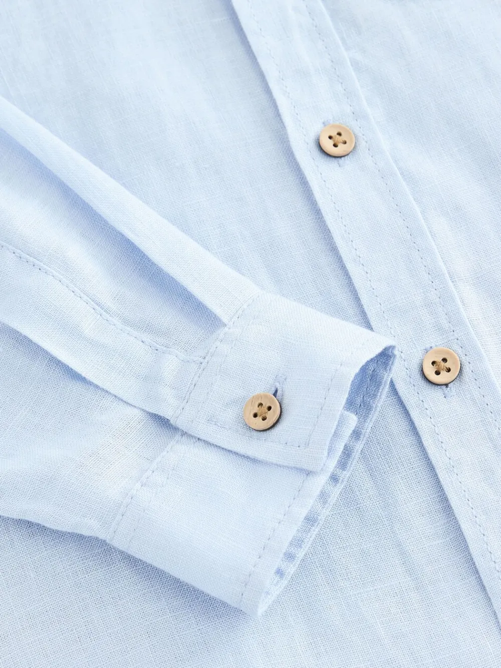 Sale Next Bleu - Chemise manches longues 100% lin (3-16ans)