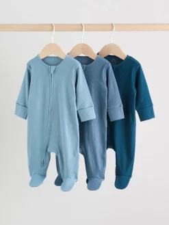 Outlet Next Bleu - Dors-bien bébé à fermeture éclair bidirectionnelle (0-2ans)