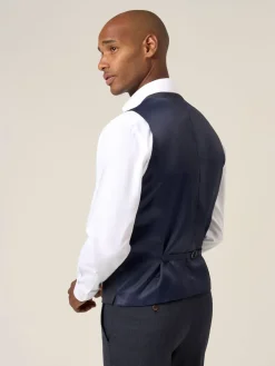 Discount Skopes Bleu - Gilet de costume à carreaux Elijah