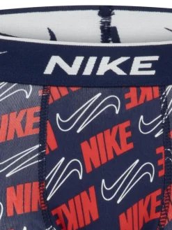 Best Nike Bleu - Lot de 3 boxers extensibles en coton Imprimé E Day