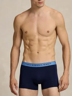 Clearance Polo Ralph Lauren - Lot de boxers en coton extensible 3 Bleu