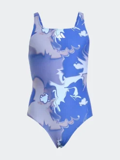 adidas Bleu - Maillot de bain Tie Dye V-Back enfant| Maillots De Bain