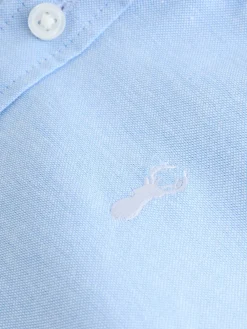 Hot Next - Manches courtes Coton riche Oxford Chemise (3-16ans) Bleu