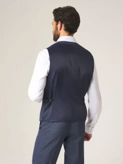 Hot Skopes Bleu - Modèle droit - Veste de costume Double boutonnage Scoop Anello