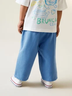 Hot Next - Pantalon large à enfiler (3mois-7ans) Bleu
