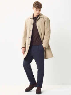Hot Next Bleu - Pantalons chinos extensibles plissés simples