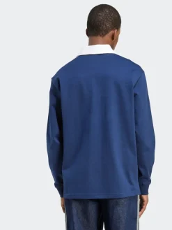 adidas originals Bleu - Polo de rugby Adidas Original Adicolor|Homme Vêtements De Sport|Polos